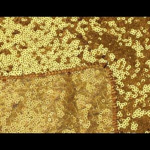 Gold sequin tablecloth party decorations rectangle